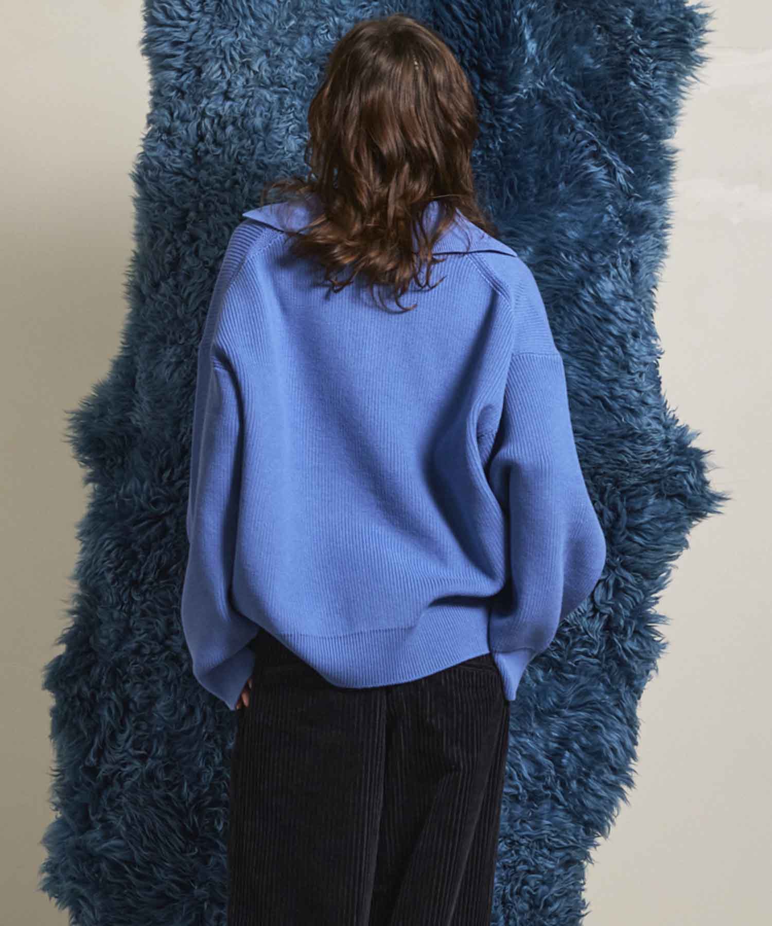 Gradation Short Length Prime-Over V-Neck Knit Pullover