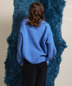 Gradation Short Length Prime-Over V-Neck Knit Pullover