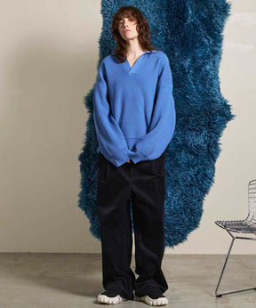 Gradation Short Length Prime-Over V-Neck Knit Pullover