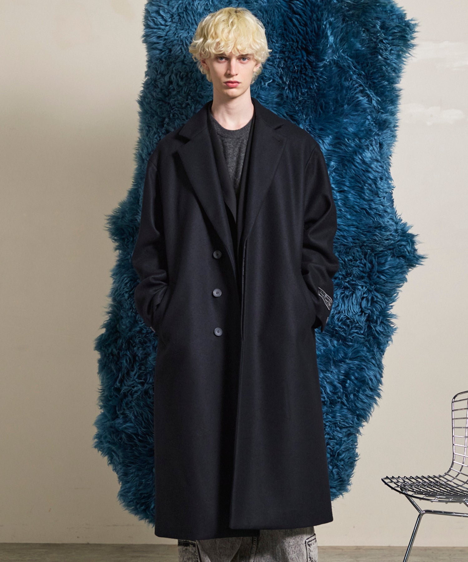 MAISON SPECIAL チェスターコート 02 黒 MAISON SPECIAL チェスターコート コート 「ユニセックス