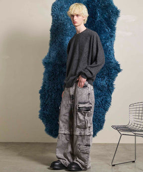 Gradation Short Length Prime-Over V-Neck Knit Pullover