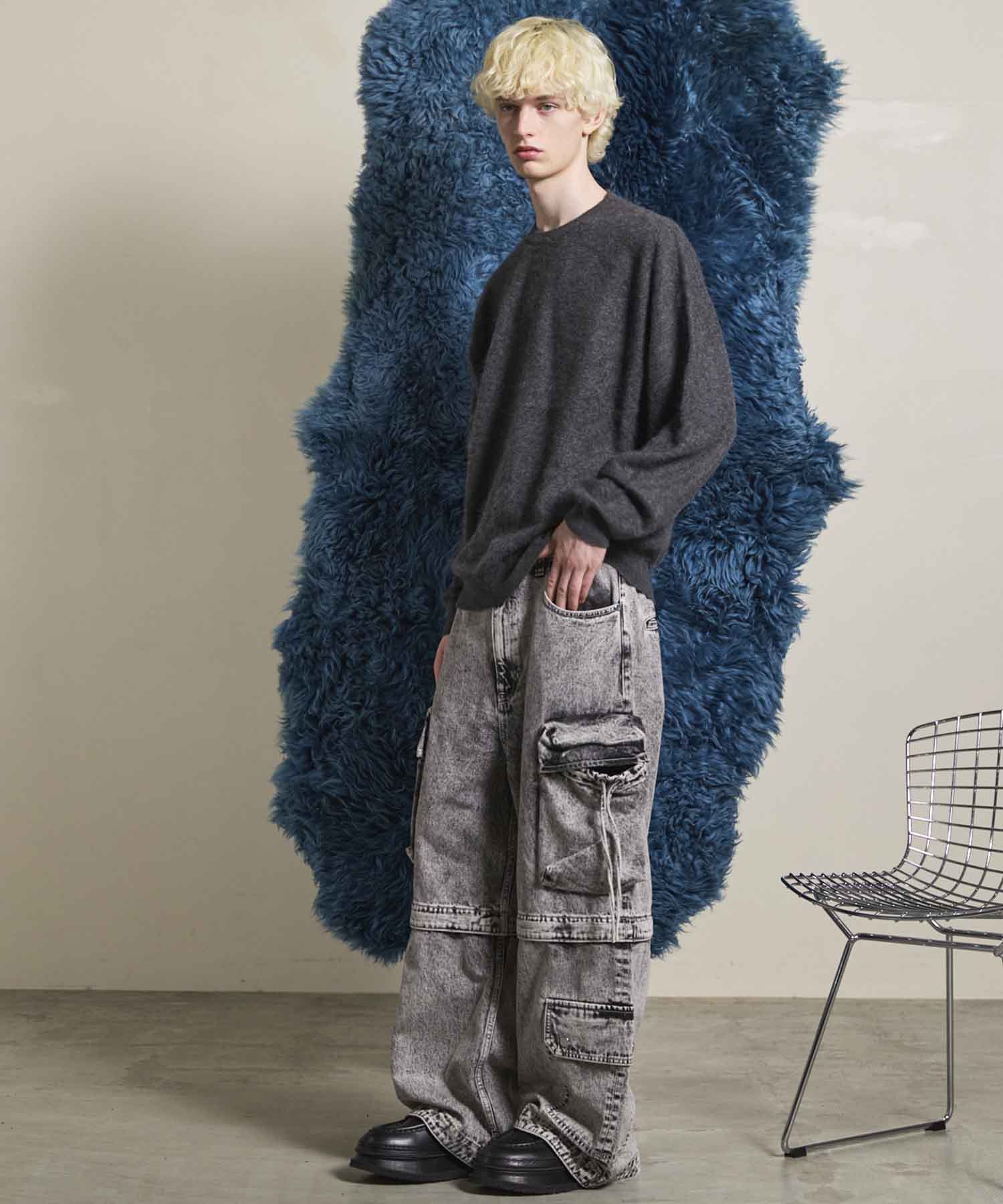 Big Pocket 2way Buggy Denim Cargo Pants