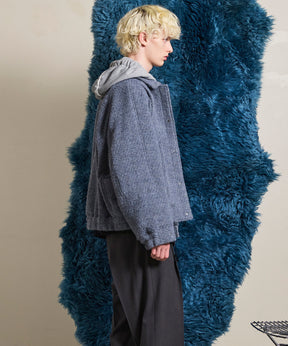 【Italian Dead Stock Fabric】Prime-Over Curved Pocket Blouson