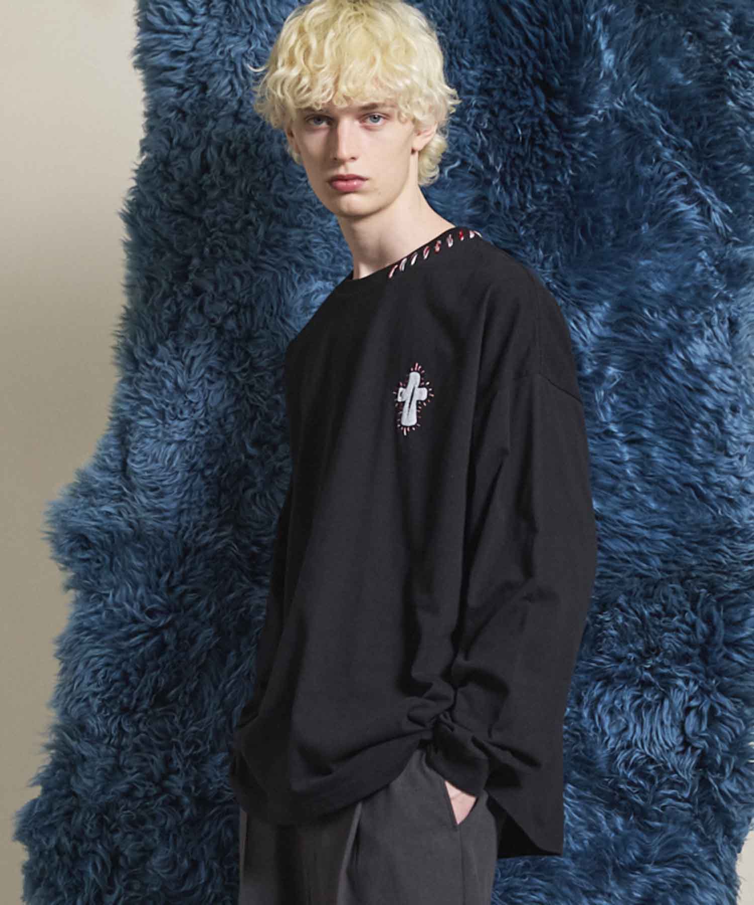 [25AW PRE-ORDER] Nuance Graphics Hand Stitching Long Sleeve TEE