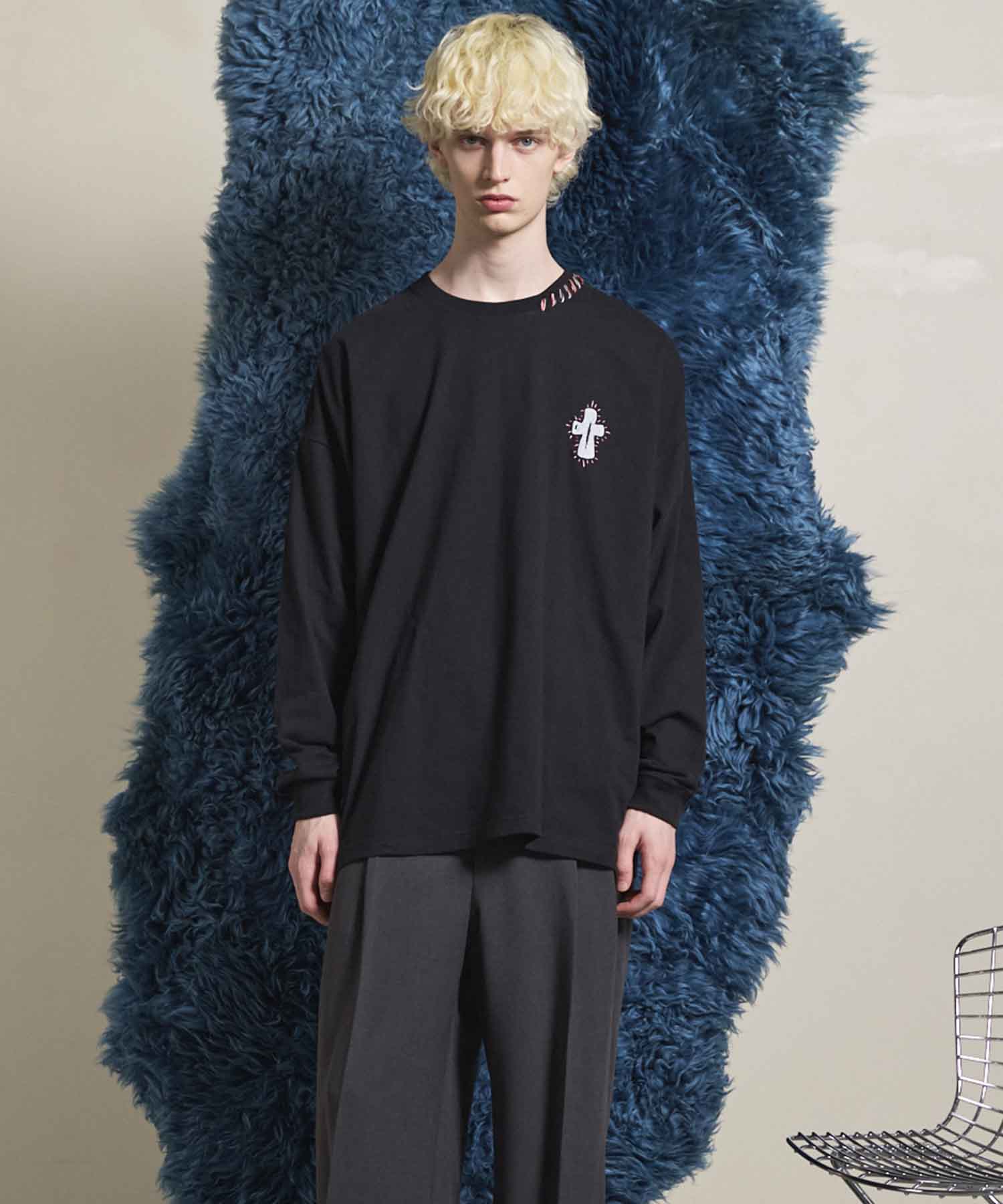 [25AW PRE-ORDER] Nuance Graphics Hand Stitching Long Sleeve TEE