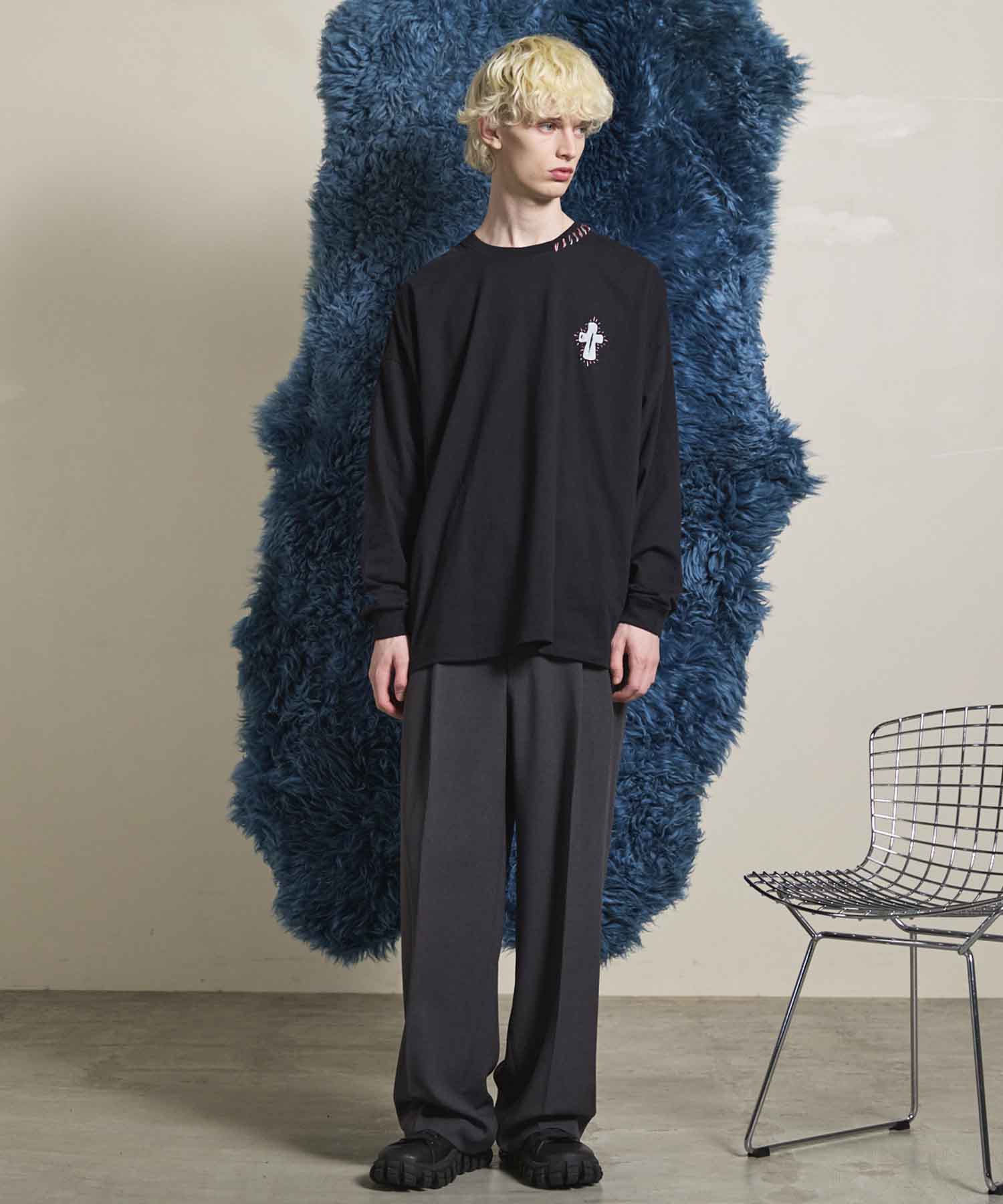 [25AW PRE-ORDER] Nuance Graphics Hand Stitching Long Sleeve TEE