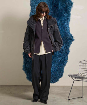 Different Material Docking Prime-Over Military Blouson