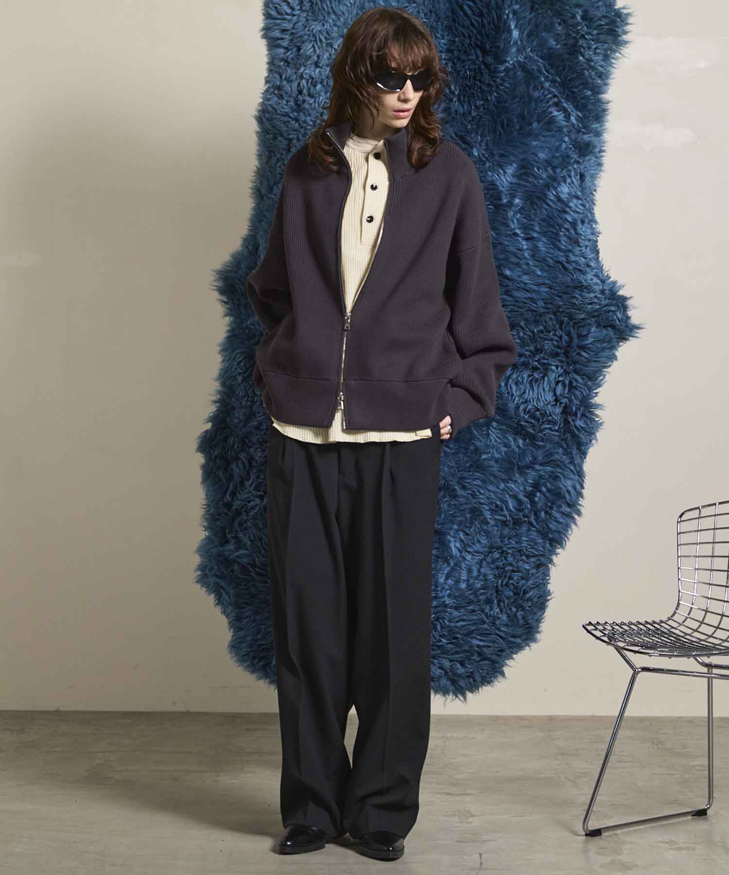 Prime-Over Crew Neck Long Sleeve Waffle T-Shirt