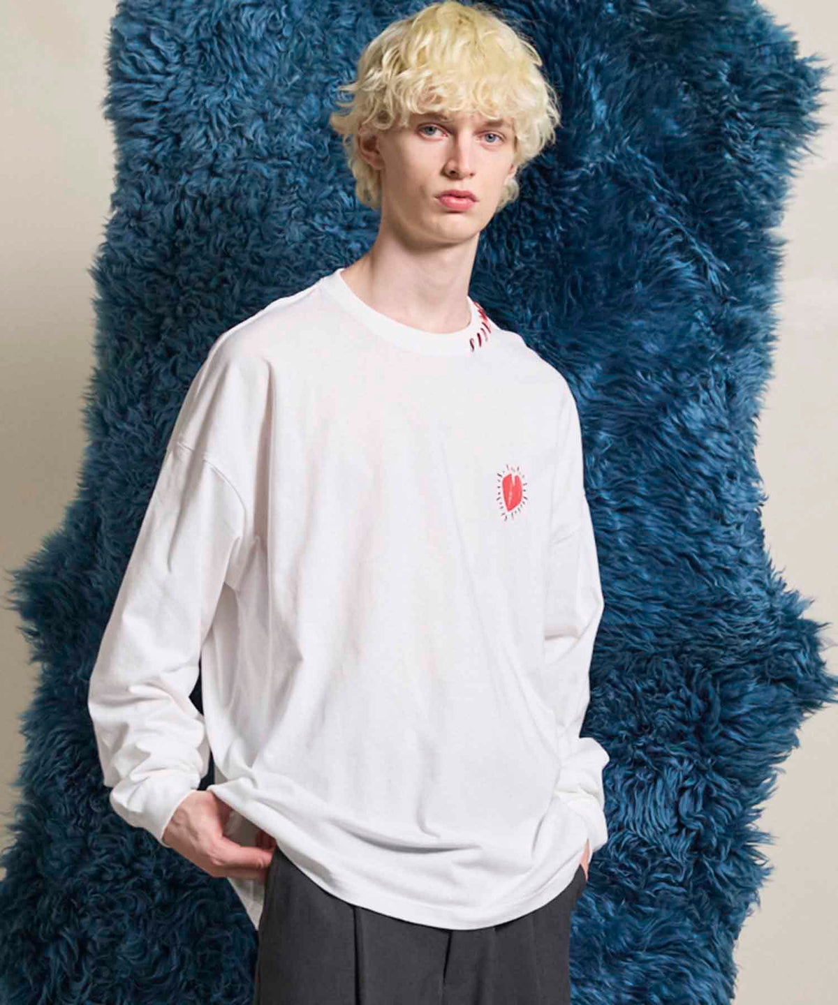 Nuance Graphics Hand Stitching Long Sleeve TEE