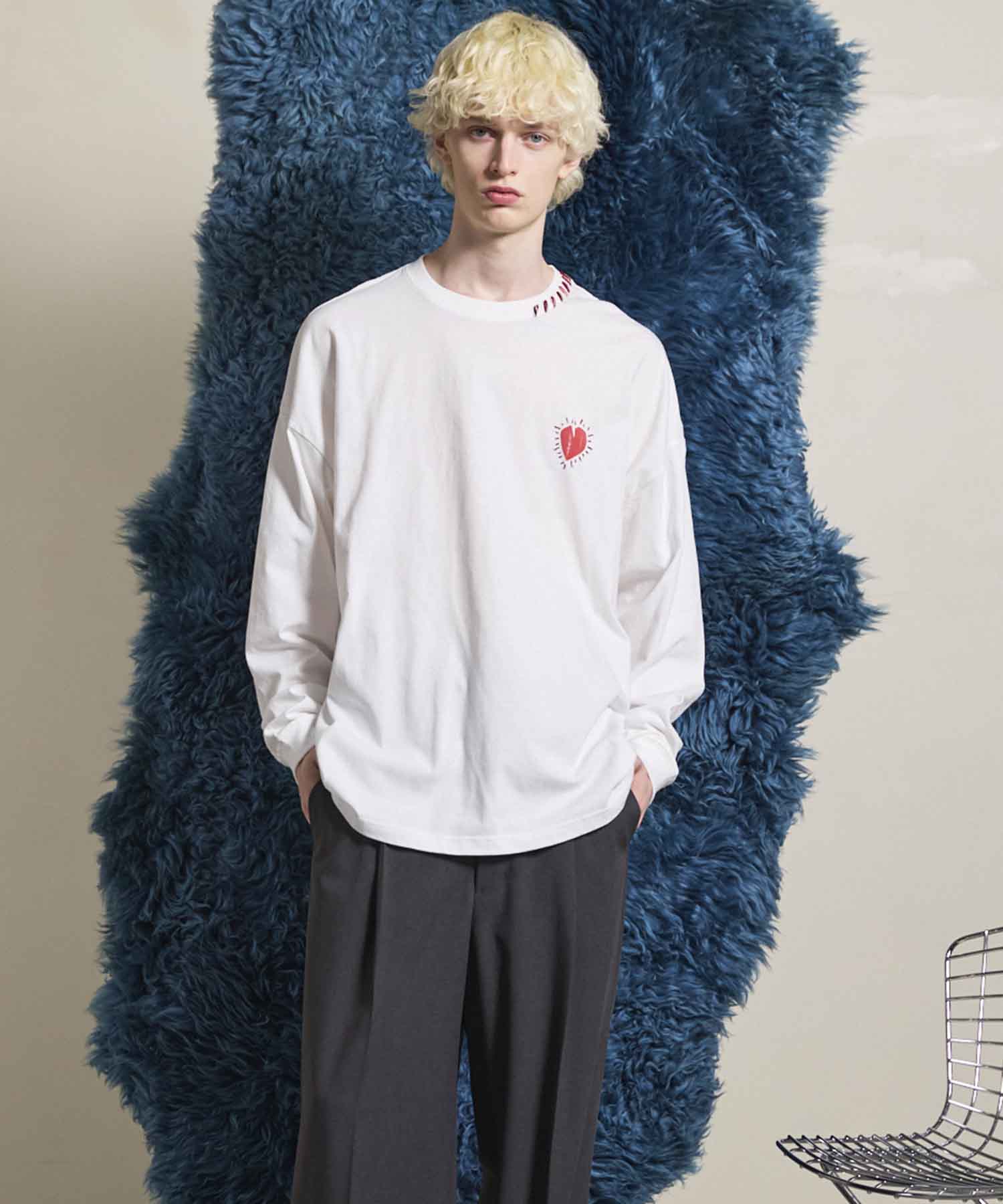 [25AW PRE-ORDER] Nuance Graphics Hand Stitching Long Sleeve TEE