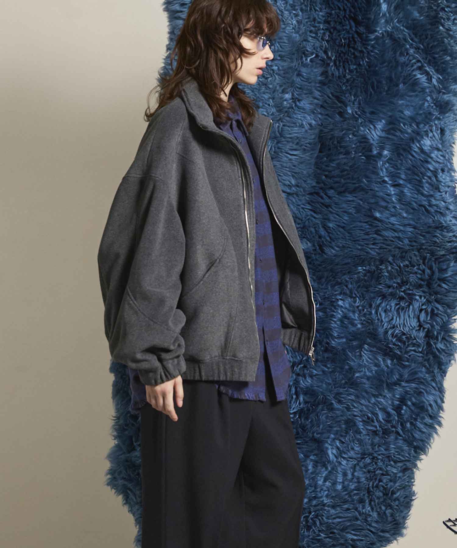 Prime-Over Denim Switching Blouson