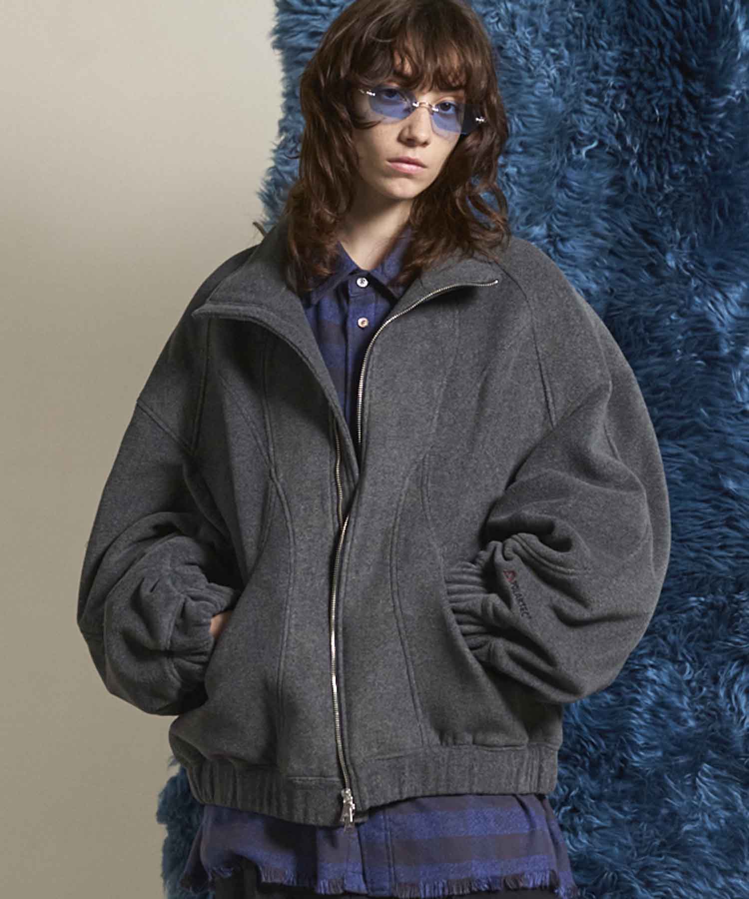Prime-Over Denim Switching Blouson