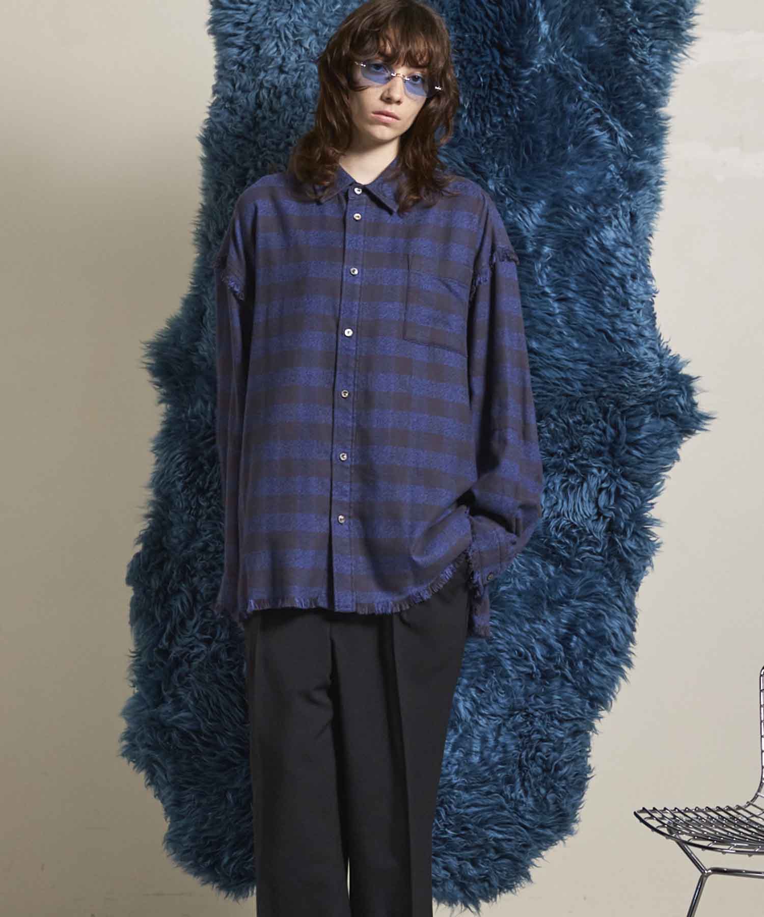 [Sales open at 12:00 pm on Saturday, September 13th] [Italian Dead Stock Fabric] Prime-Over Cut Off Shirts