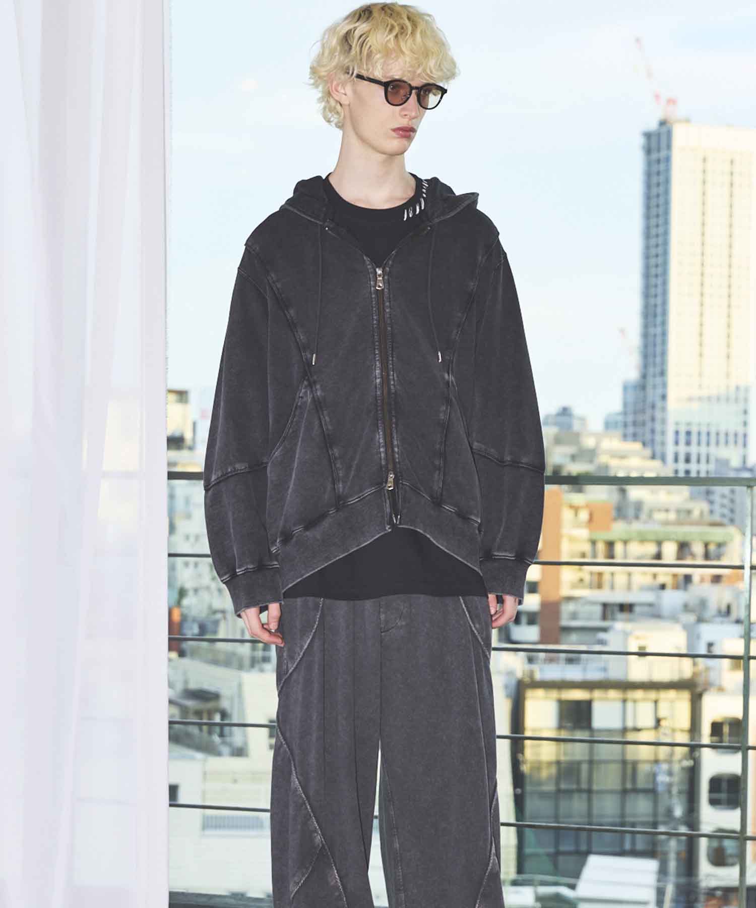 Prime-Over Crew Neck Long Sleeve Waffle T-Shirt