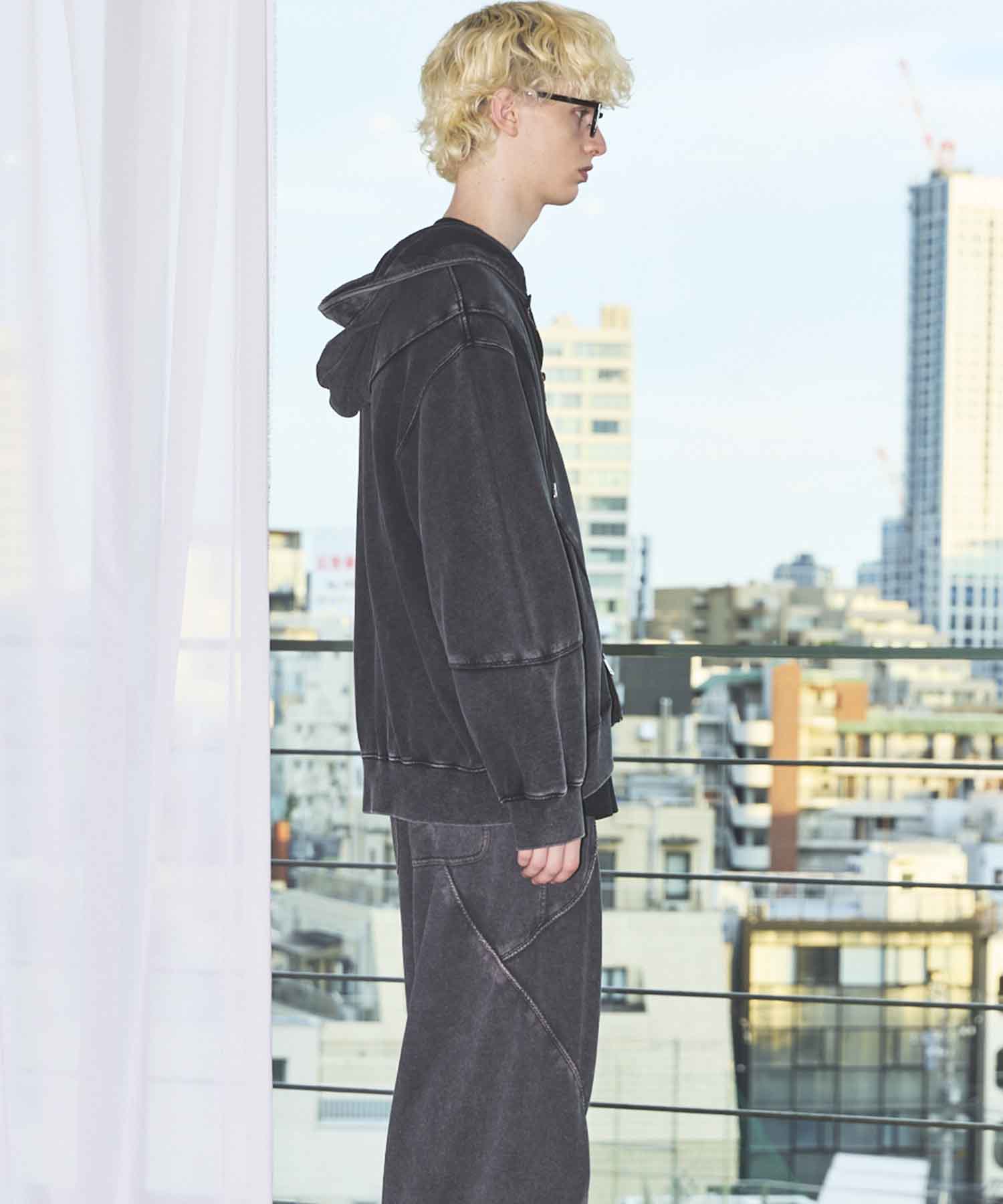 Prime-Over Crew Neck Long Sleeve Waffle T-Shirt