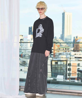 [25AW PRE-ORDER] Nuance Graphics Hand Stitching Long Sleeve TEE