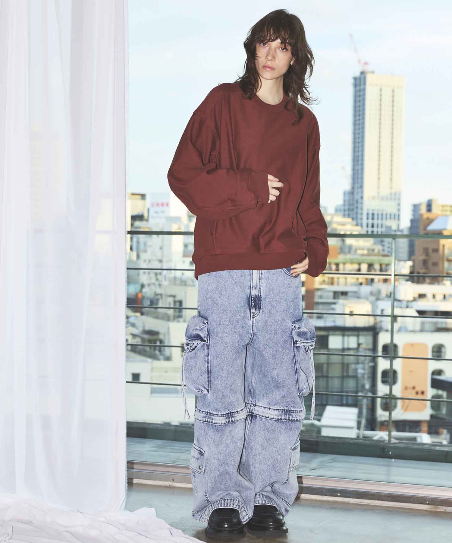 Big Pocket 2way Buggy Denim Cargo Pants