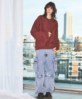 Big Pocket 2way Buggy Denim Cargo Pants