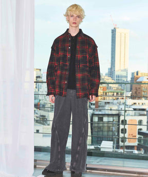 Gradation Short Length Prime-Over V-Neck Knit Pullover