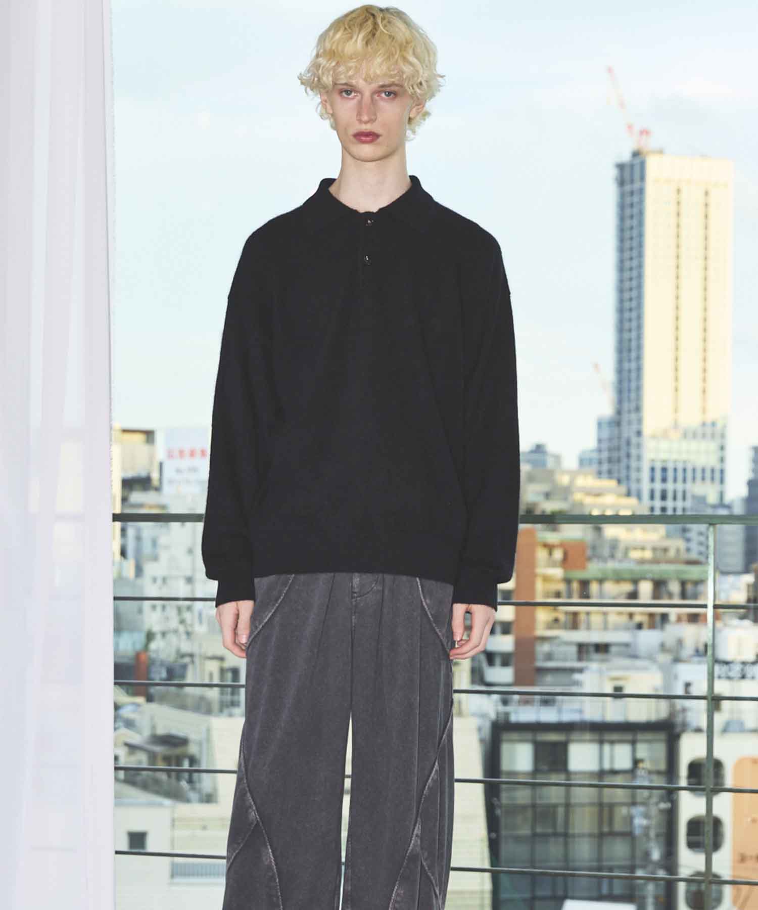 Gradation Short Length Prime-Over V-Neck Knit Pullover