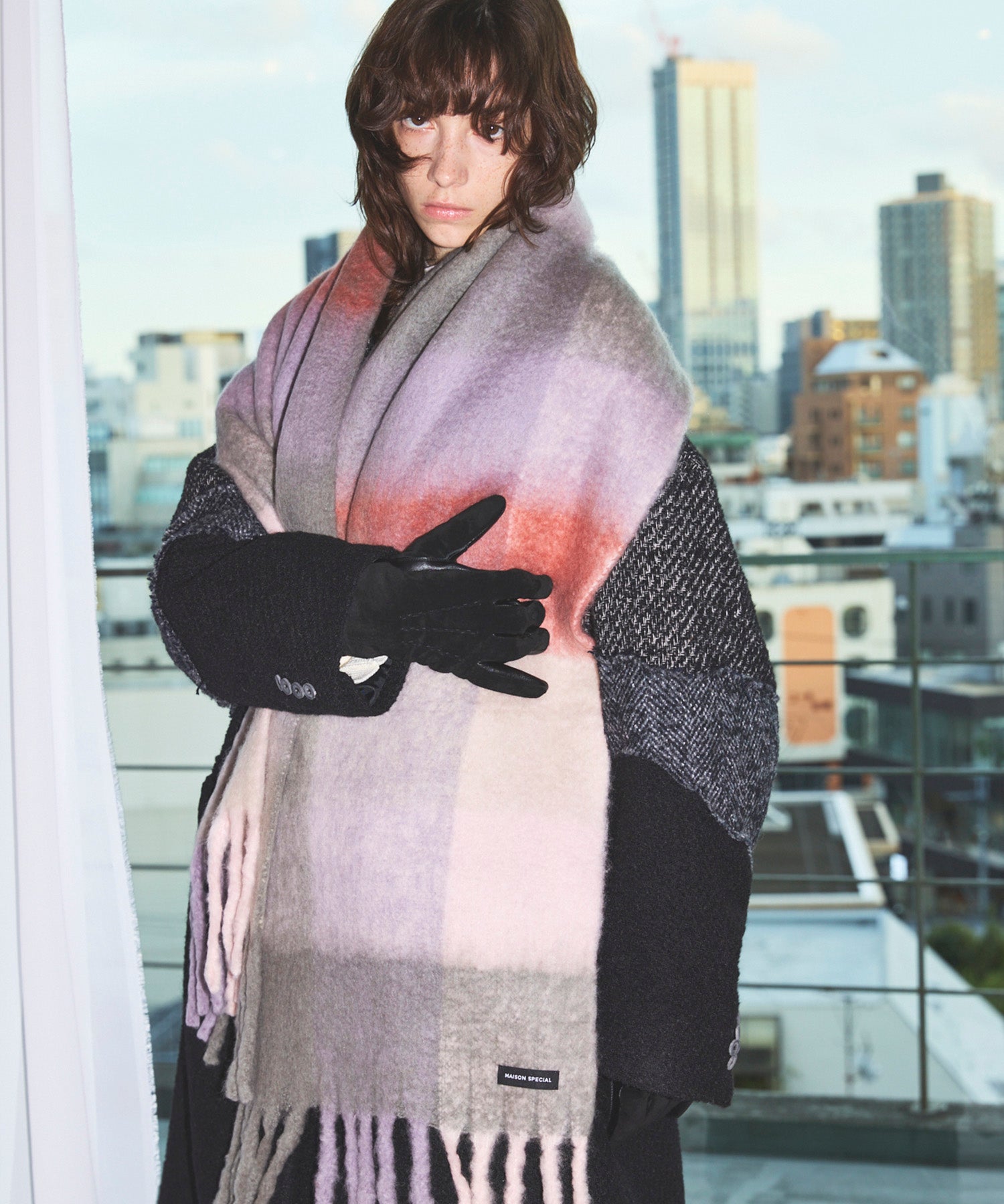 양모 볼륨 스카프