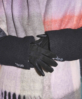 猪绒面革X山羊皮手套