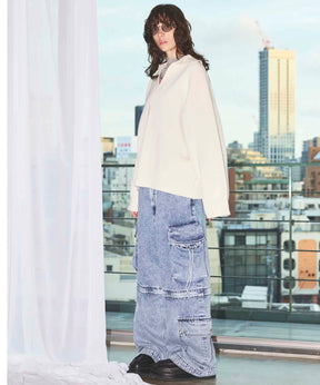 Gradation Short Length Prime-Over V-Neck Knit Pullover