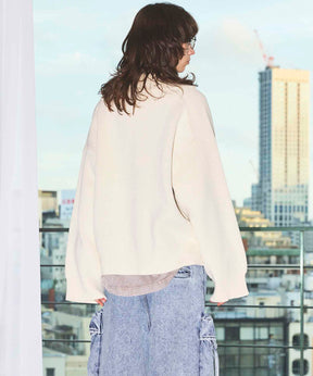 Gradation Short Length Prime-Over V-Neck Knit Pullover