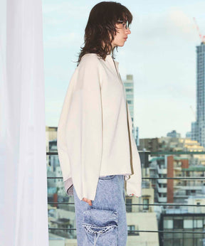 Gradation Short Length Prime-Over V-Neck Knit Pullover