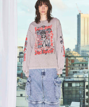 Artist Graphical Embroidery Prime-Over Crew Neck Long Sleeve T-Shirt