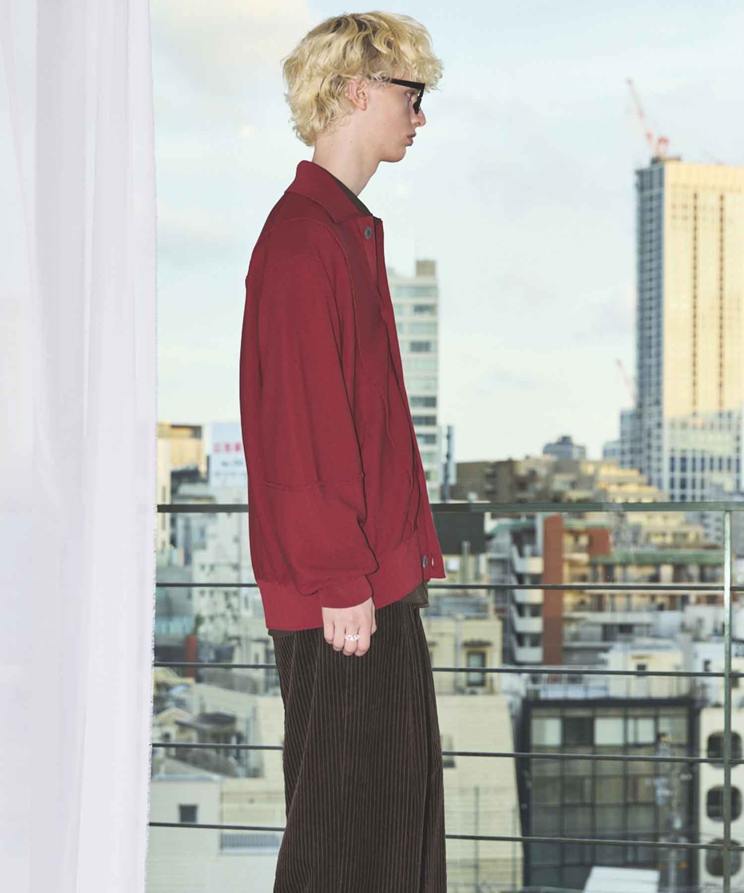 Gradation Short Length Prime-Over V-Neck Knit Pullover