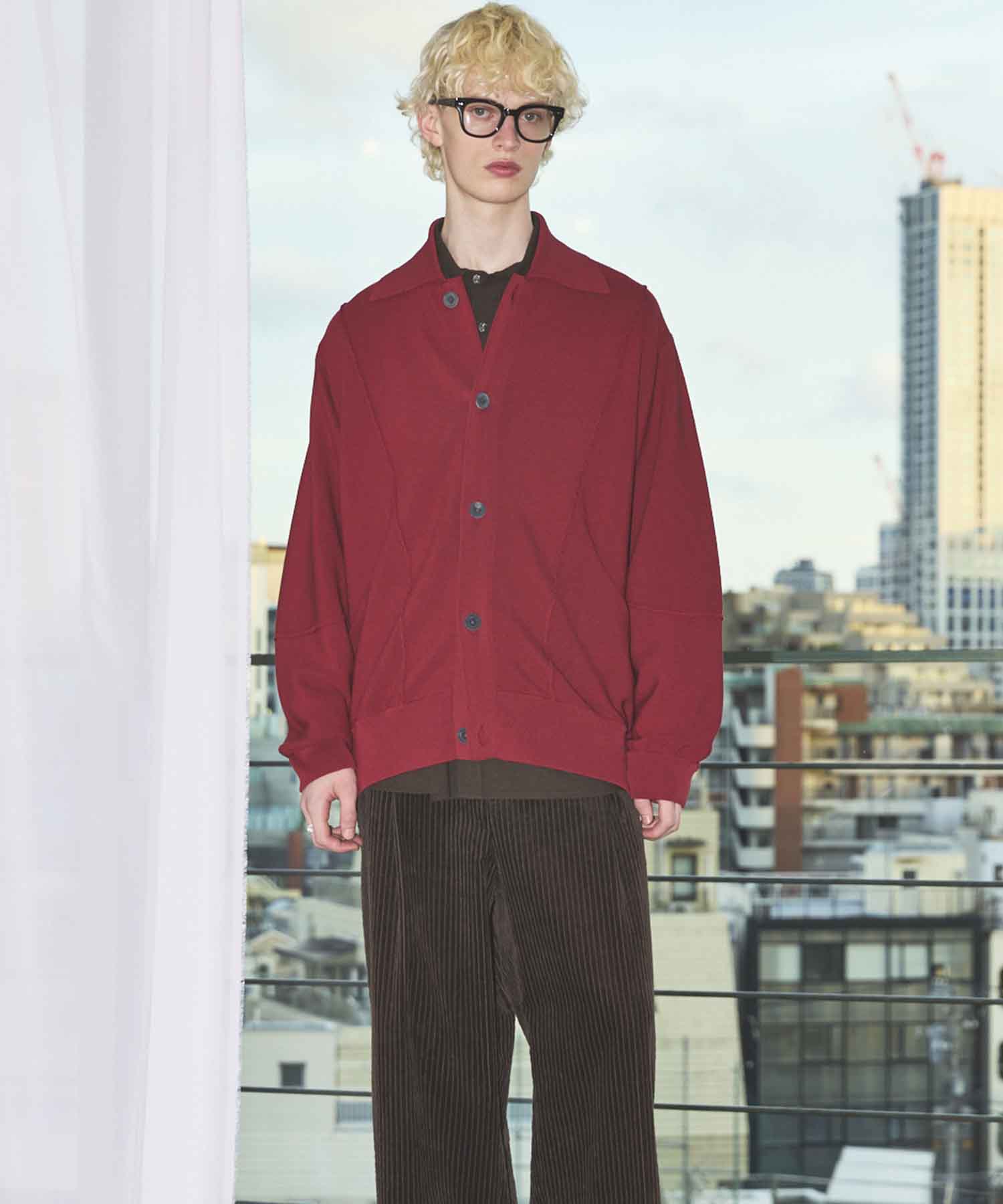 Gradation Short Length Prime-Over V-Neck Knit Pullover