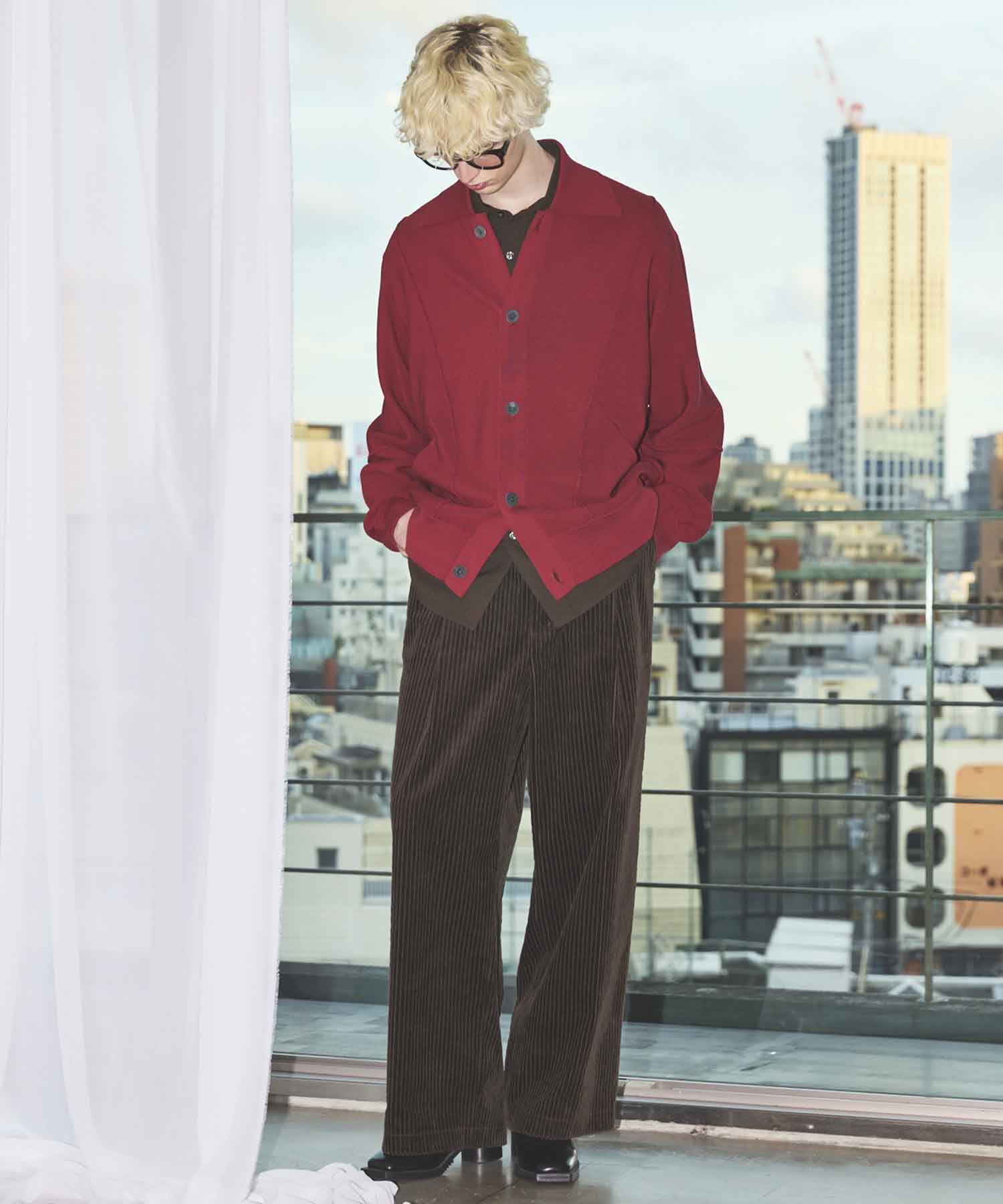 Gradation Short Length Prime-Over V-Neck Knit Pullover