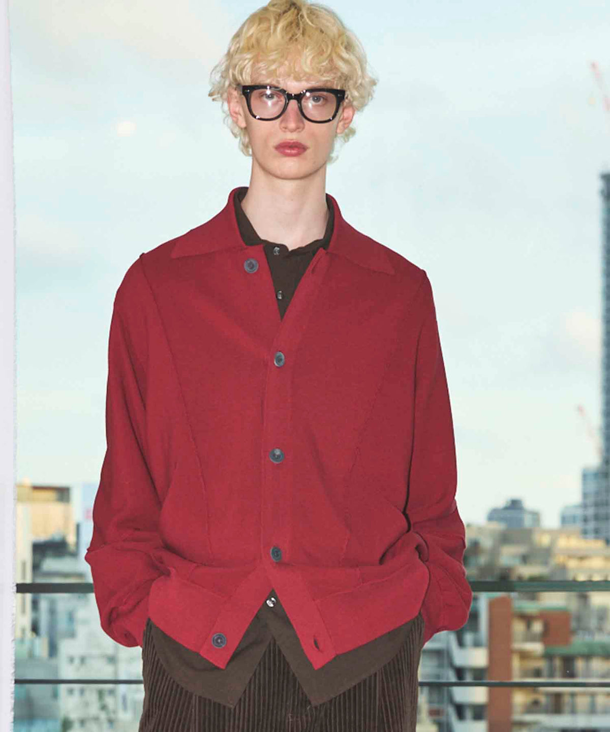 Re-knitting High Gauge Polo Cardigan