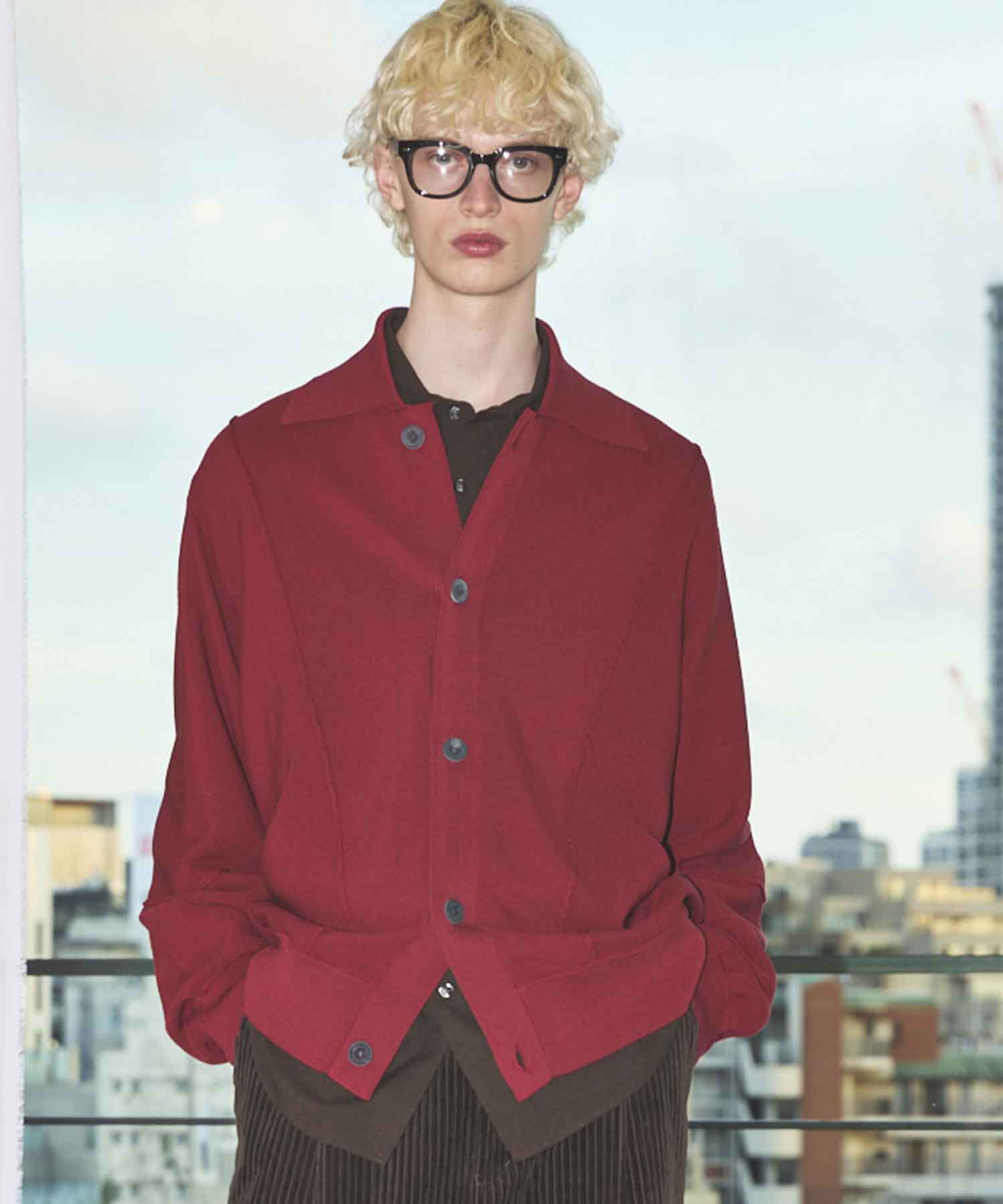 Gradation Short Length Prime-Over V-Neck Knit Pullover