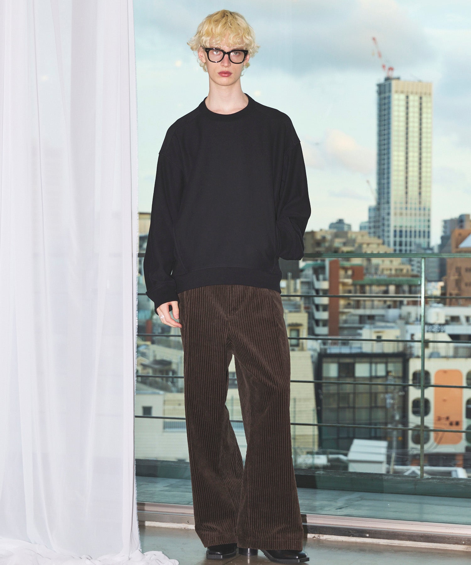 [25AW PRE-ORDER] Nuance Graphics Hand Stitching Long Sleeve TEE