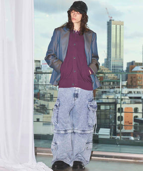 Big Pocket 2way Buggy Denim Cargo Pants