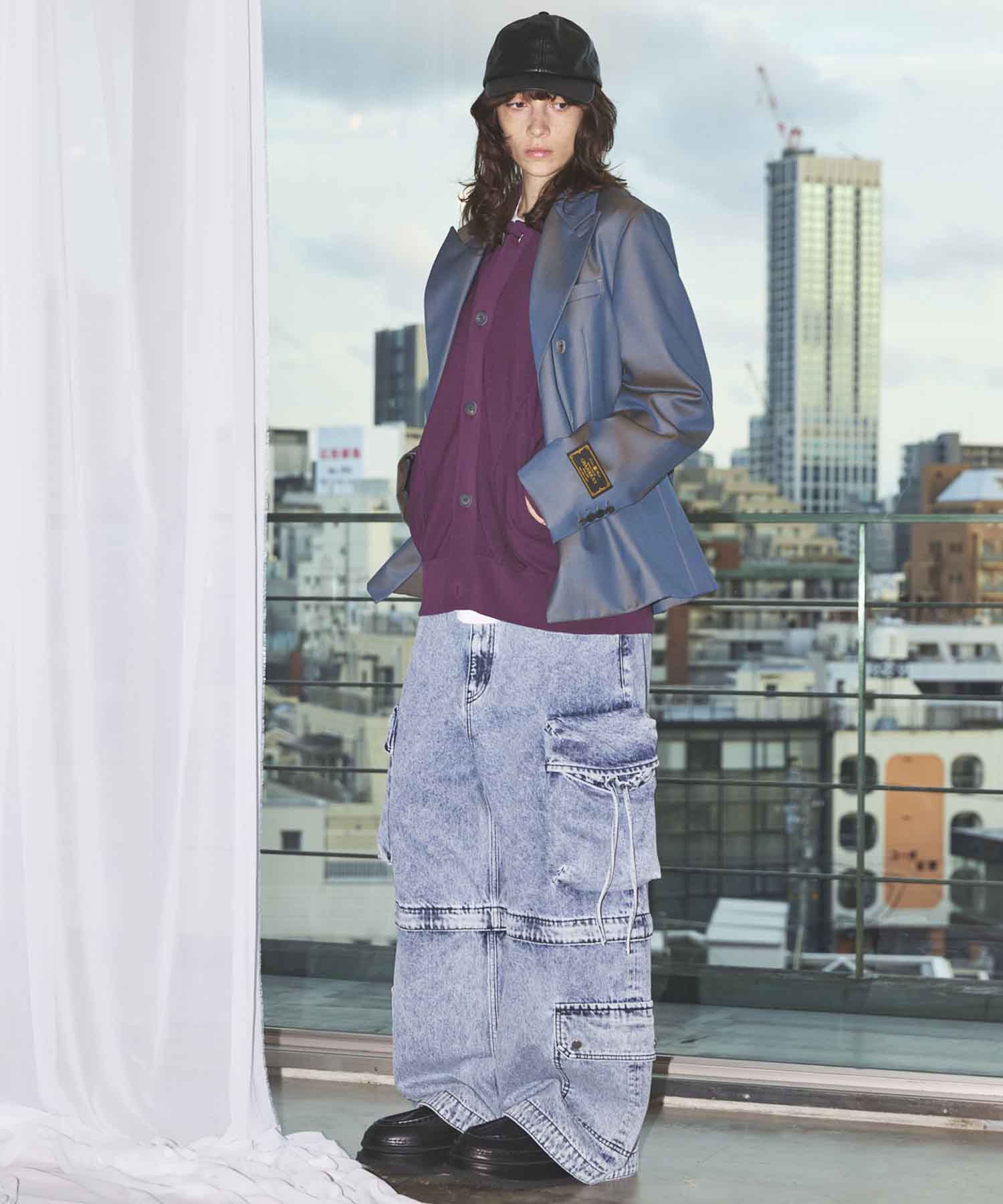 Gradation Short Length Prime-Over V-Neck Knit Pullover