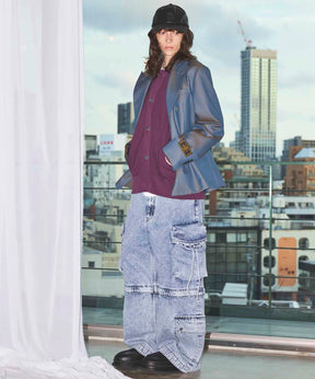 Gradation Short Length Prime-Over V-Neck Knit Pullover