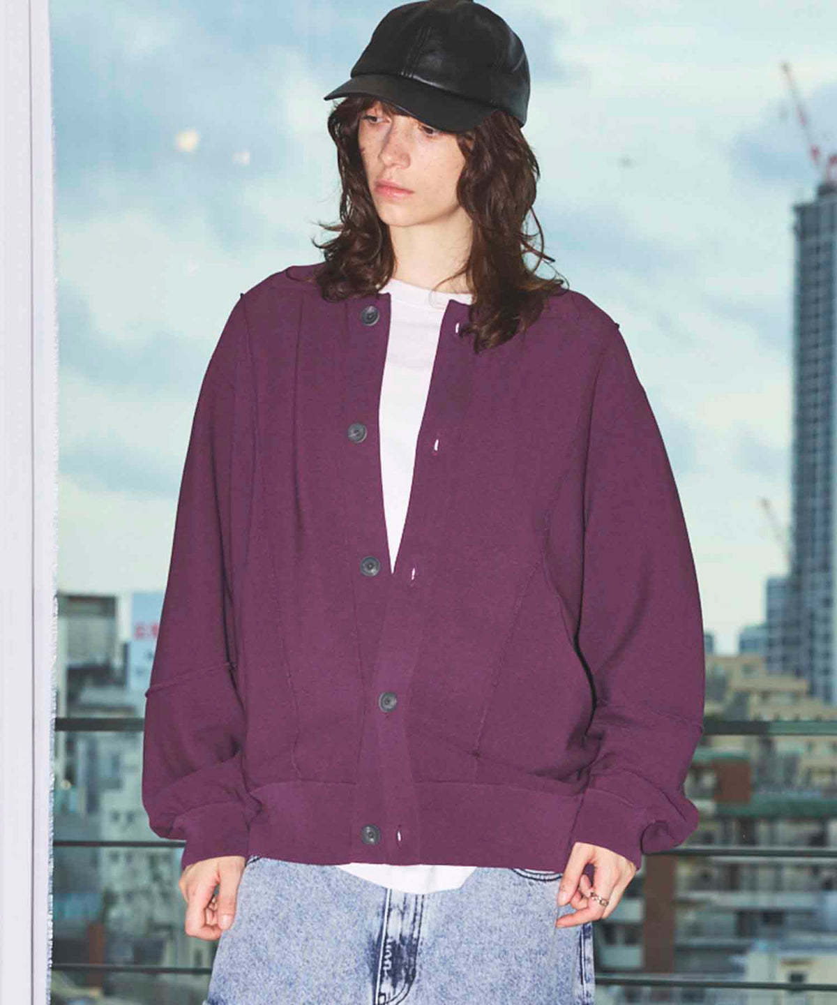 Re-knitting High Gauge Polo Cardigan