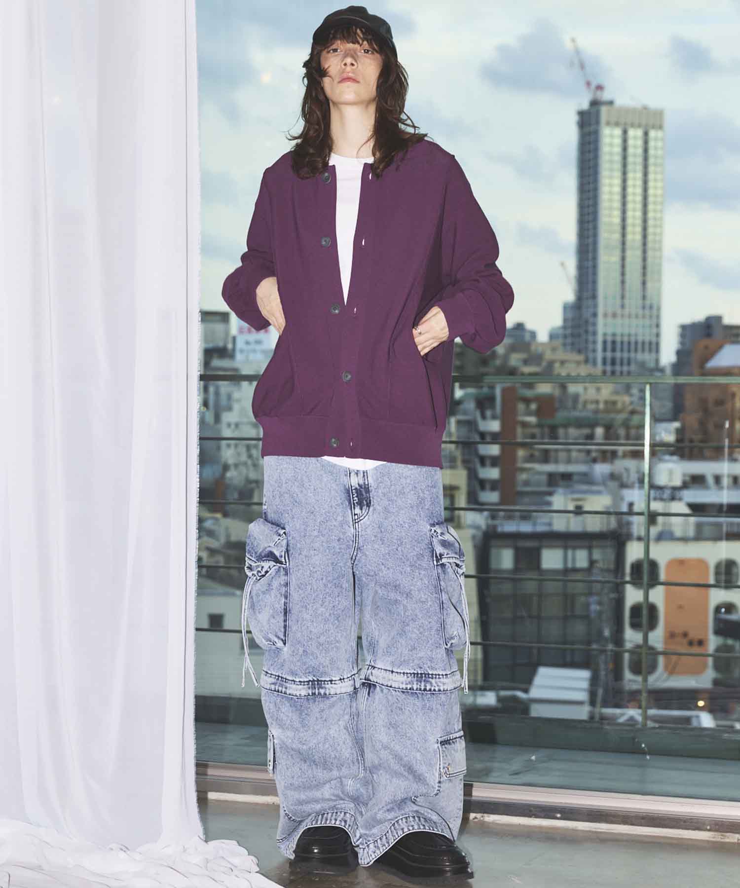 Big Pocket 2way Buggy Denim Cargo Pants