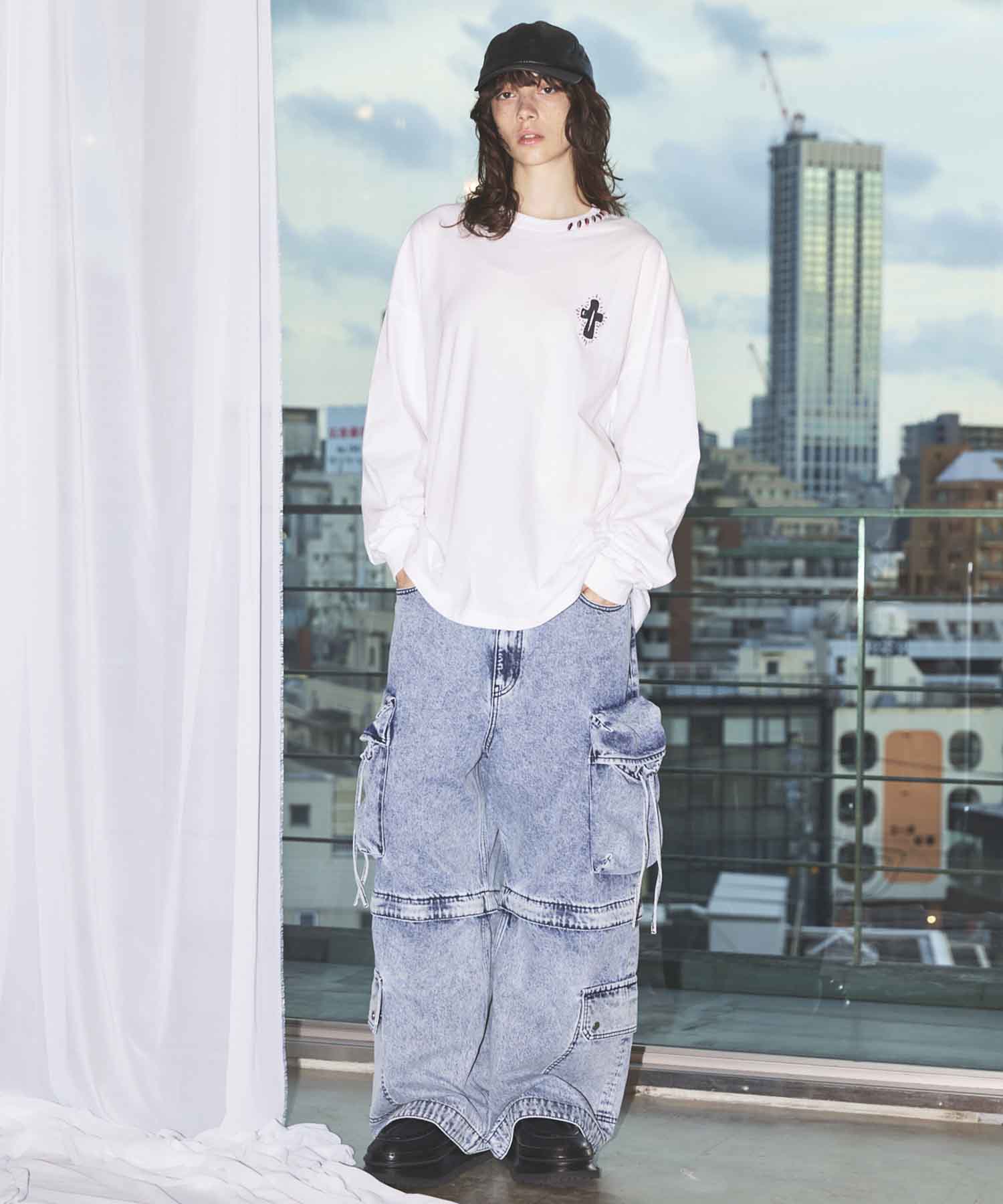 Big Pocket 2WAY Buggy Denim Cargo Pants