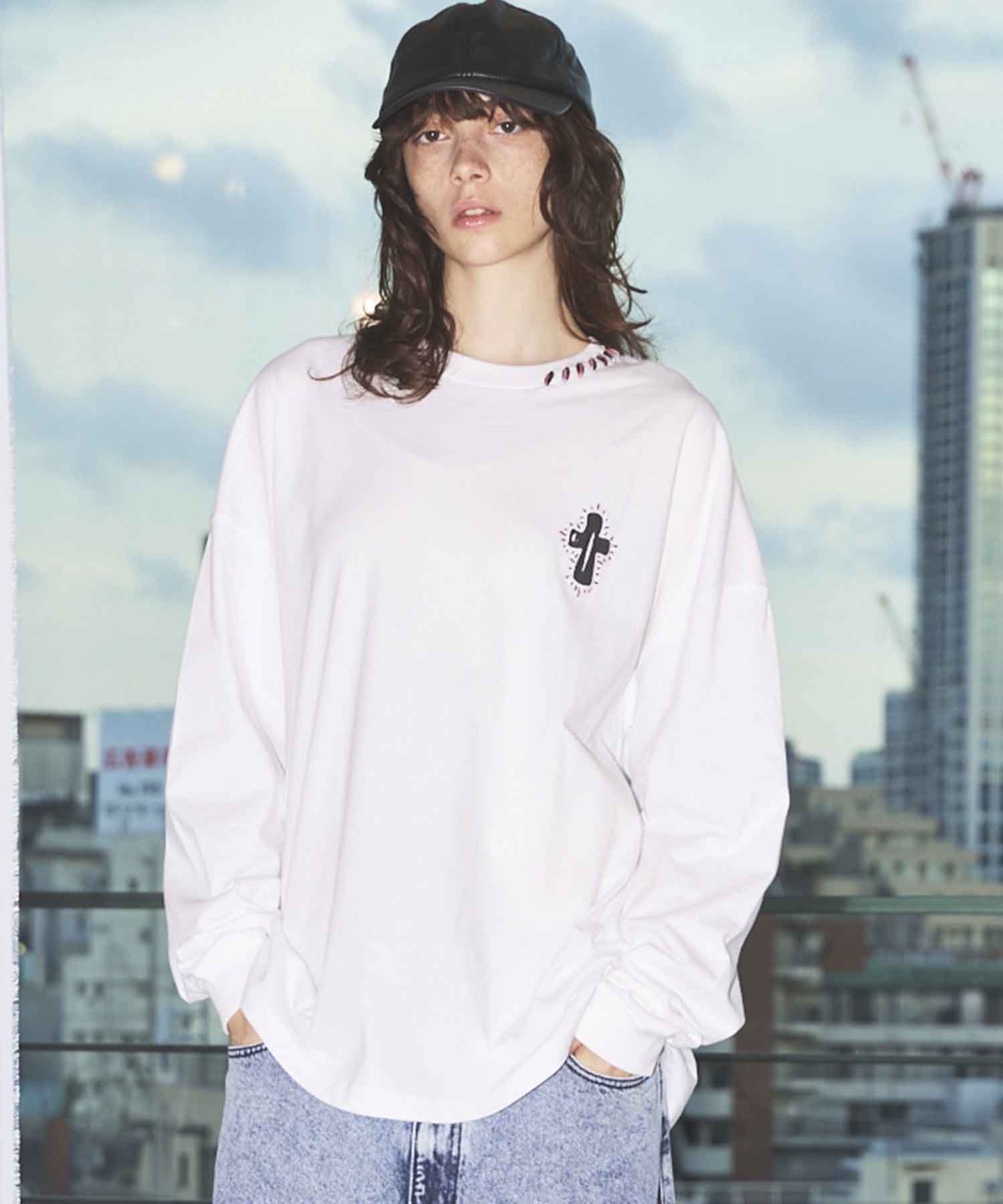 [25AW PRE-ORDER] Nuance Graphics Hand Stitching Long Sleeve TEE