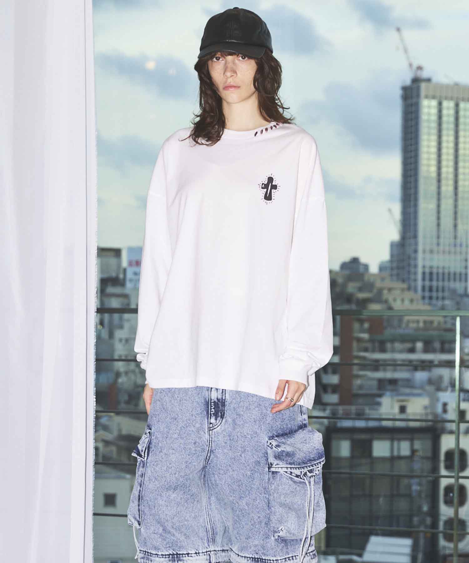 [25AW PRE-ORDER] Nuance Graphics Hand Stitching Long Sleeve TEE