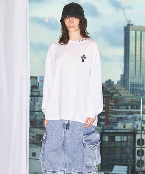 [25AW PRE-ORDER] Nuance Graphics Hand Stitching Long Sleeve TEE