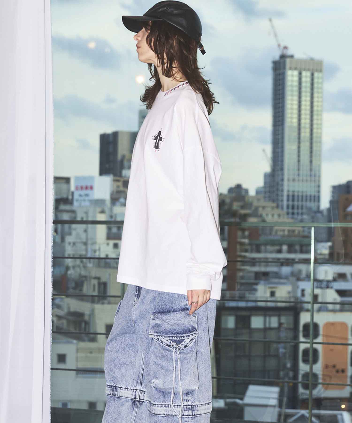 [25AW PRE-ORDER] Nuance Graphics Hand Stitching Long Sleeve TEE