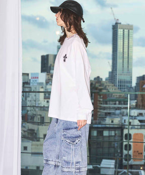 [25AW PRE-ORDER] Nuance Graphics Hand Stitching Long Sleeve TEE