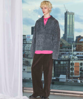 Gradation Short Length Prime-Over V-Neck Knit Pullover