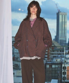 【Italian Dead Stock Fabric】Prime-Over Curved Pocket Jacket