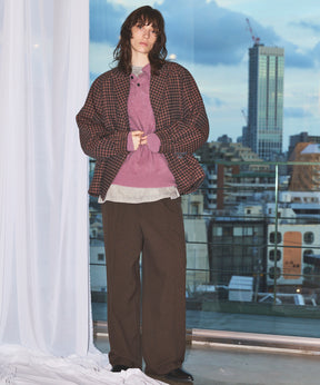 【Italian Dead Stock Fabric】Prime-Over Curved Pocket Jacket